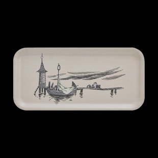 Muurla Moomin dienblad 13x27 cm The pier