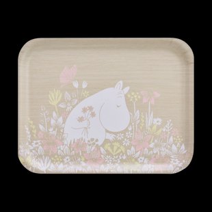Muurla Moomin dienblad 28x36 cm Flower field