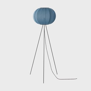 Made By Hand Knit-Wit 45 Round High vloerlamp Blue stone