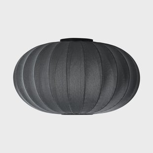 Made By Hand Knit-Wit 76 Oval wand- en plafondlamp Black