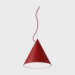 Noon Castor hanglamp 40 cm Rood-rood-zilver
