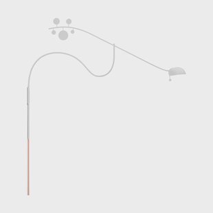 Noon Juno wandlamp Wit-oranje