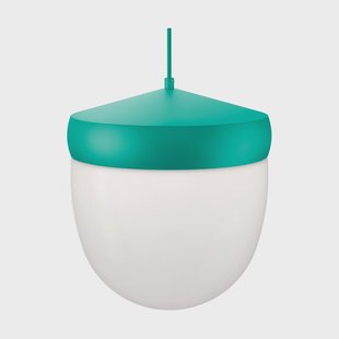 Noon Pan hanglamp frosted 30 cm Turkoois-turkoois Noon Pan hanglamp frosted 30 cm Turkoois-turkoois
