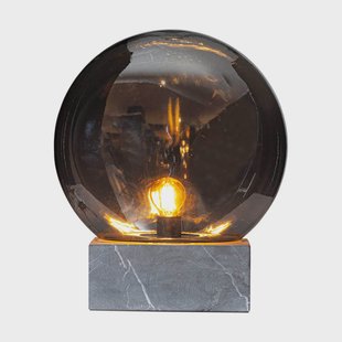 By Rydéns Glori tafellamp Ø30 cm Rookgrijs