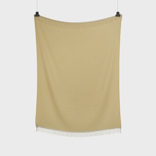 Røros Tweed Mello deken 150x210 cm Lemon yellow