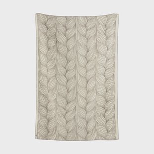 Røros Tweed Naturpledd deken 135x200 cm Flette