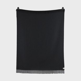 Røros Tweed Vega deken 150x210 cm Black