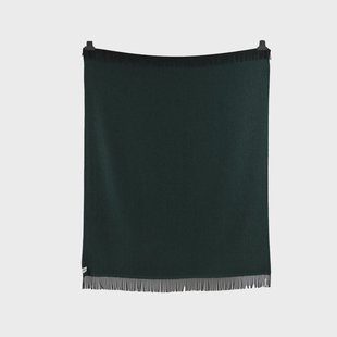 Røros Tweed Vega deken 150x210 cm Dark green