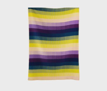 Røros Tweed Åsmund gradient deken 135x200 cm Yellow-blue