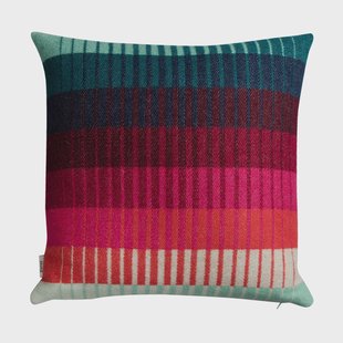 Røros Tweed Åsmund gradient kussen 50x50 cm Red-turquoise Røros Tweed Åsmund gradient kussen 50x50 cm Red-turquoise