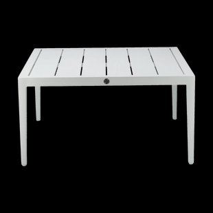 1898 Santander salontafel 78x78x40 cm Wit aluminium