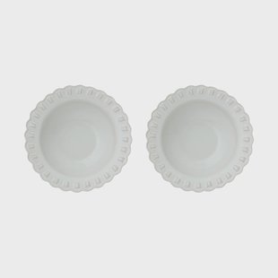 PotteryJo Tulipa diep bord Ø23 cm 2-pack White