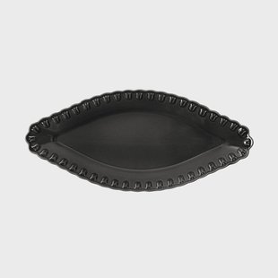PotteryJo Tulipa ovale schaal 20x45 cm Almost black
