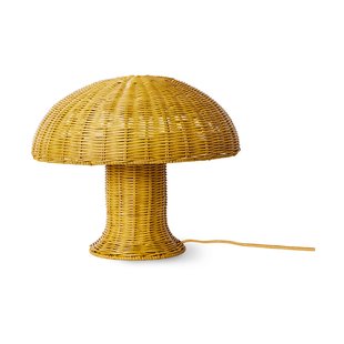 HKliving Rattan tafellamp Mustard