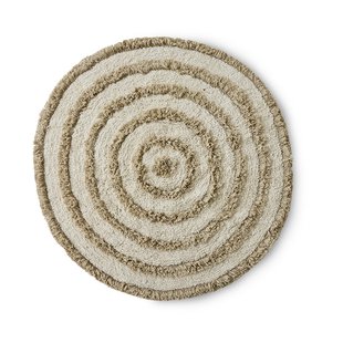 HKliving HK Living badmat Ø120 cm Cream