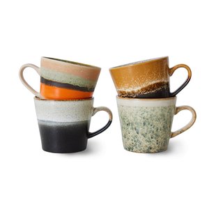 HKliving 70's cappuccinomok 4-pack Verve