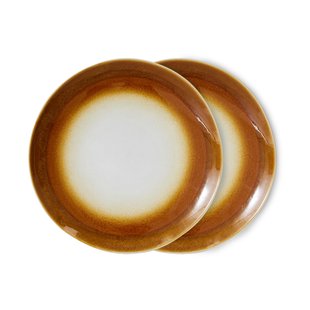 HKliving 70's bord Ø27,5 cm 2-pack Supernova