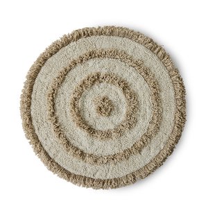 HKliving HK Living badkamermat Ø80 cm Cream