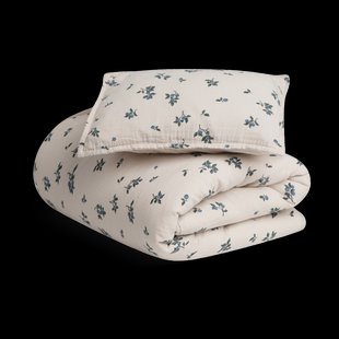 Garbo&Friends Blueberry Muslin beddengoedset junior 100x140 cm/40x60 cm
