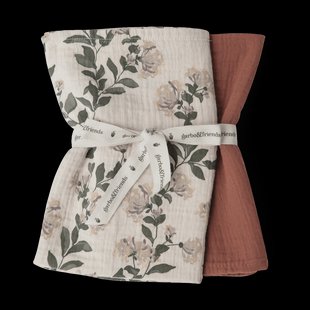 Garbo&Friends Honeysuckle Muslin deken klein 2-delig 60x60 cm