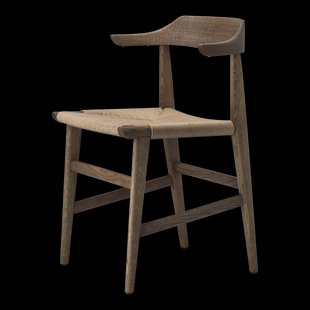 Gärsnäs Hedda armstoel Eiken-black-papierkoord natuur