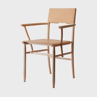 Gärsnäs Madonna armstoel Beuk-natural-Tärnsjö leer natuur