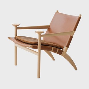 Gärsnäs Hedwig fauteuil Beuk-white-Tärnsjö leer cognac