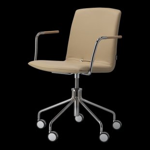 Gärsnäs Day armstoel draaibaar chroom Eiken-natural-H&S-elmosoft 02119