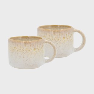 Villa Collection Styles espressokop 8 cl 2-pack Creme-sand