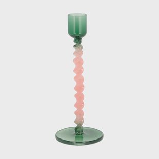 Villa Collection Styles kandelaar 16,3 cm Green-pink