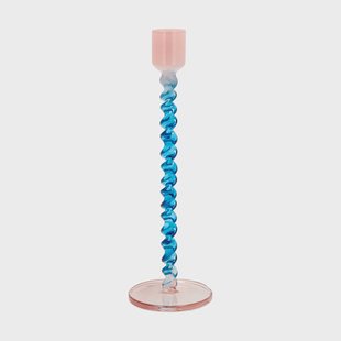 Villa Collection Styles kandelaar 20,3 cm Blue-pink Villa Collection Styles kandelaar 20,3 cm Blue-pink