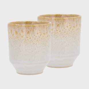 Villa Collection Styles mok 18 cl 2-pack Creme-sand