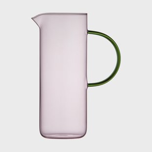 Lyngby Glas Torino glazen kan 1,1 l Pink-green