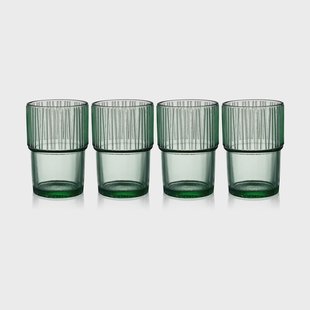 Bitz Kusintha caféglas 38 cl 4-pack Green