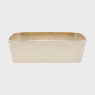 Bitz Bitz schotel rechthoekig 21x28 cm Cream white