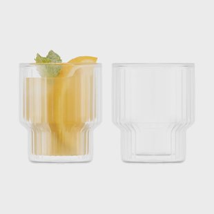 Bodum Navalia dubbelwandig glas 15 cl 2-pack Helder