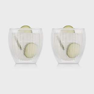 Bodum Pavina dubbelwandig glas 20 cl 2-pack Helder
