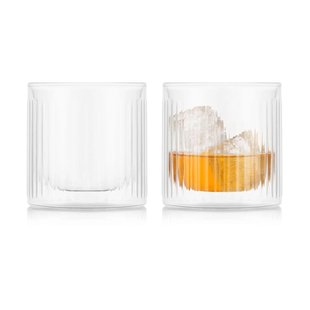 Bodum Douro Bar dubbelwandig whiskey glas 30 cl 2-pack Helder