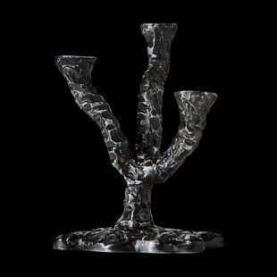 MUUBS Ava kandelaar 22 cm Antiek grijs