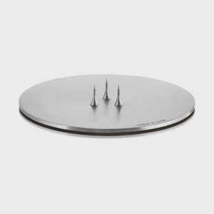 ester & erik ester & erik kaarsenhouder Ø9 cm mat Zilver