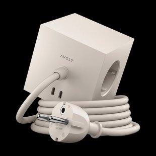 Avolt Square 1 stopcontact met USB-C 30W 1,8 m Nomad sand