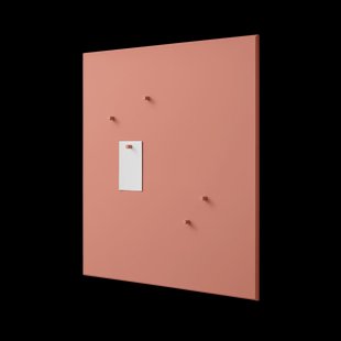 Montana Montana noticeboard prikbord 69,6x69,6 cm Rhubarb