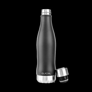 Glacial Glacial waterfles 400 ml Matte black