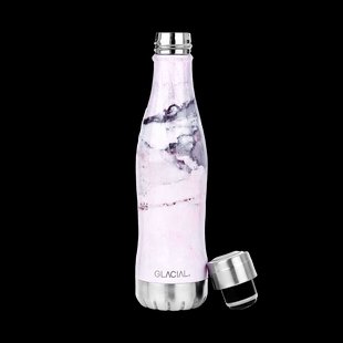 Glacial Glacial waterfles 400 ml Pink marble