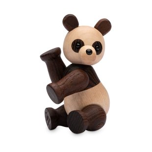 Spring Copenhagen Pixi Panda decoratie Esdoorn 9 cm Bruin