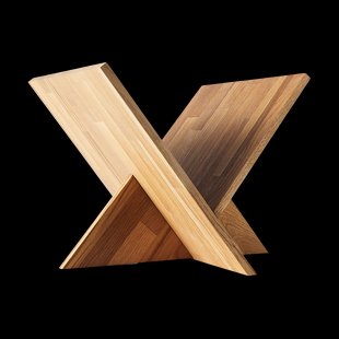 MUUBS Ottowa tijdschriftenrek Natural oak