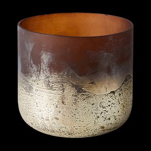 MUUBS Lana vaas Ø14x14 cm Brown-gold