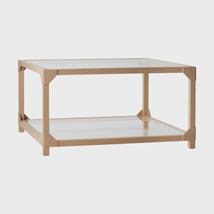 Gärsnäs Bleck Salontafel 75x75 glas Beuk-natural