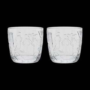 Moomin Arabia Moomin drinkglas 28 cl 2-pack Transparant