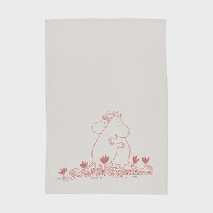 Moomin Arabia Moomin theedoek 50x70 cm Liefde wit